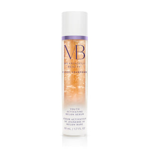 Meaningful Beauty Melón: botella elegante y hidratación ligera para la piel.