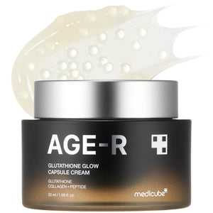 Medicube AGE-R crema en envase elegante para hidratación diaria.