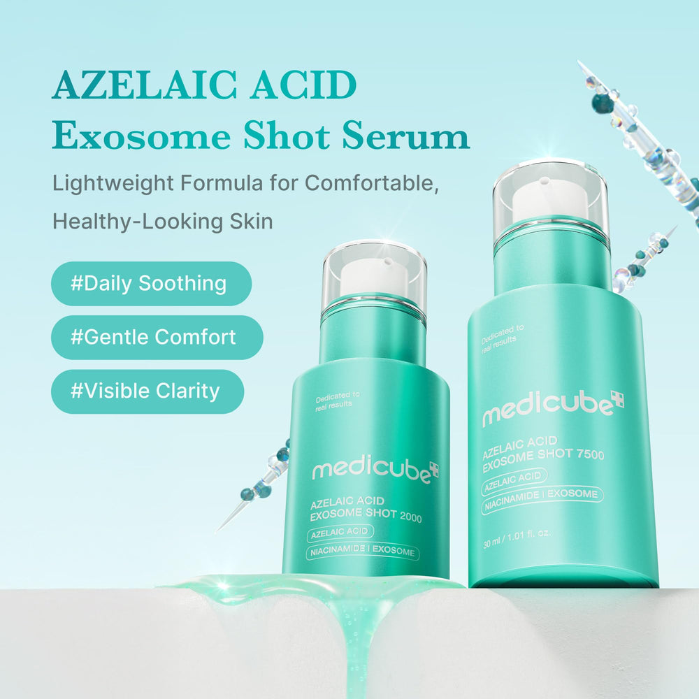 medicube Exosome Shot textura suave en suero de rápida absorción.
