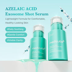 medicube Exosome Shot textura suave en suero de rápida absorción.