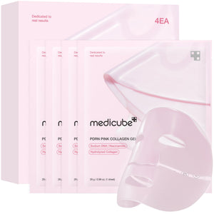 Medicube Jelly Gel Mask Salmón DNA PDRN: cambio de color que indica absorción óptima.