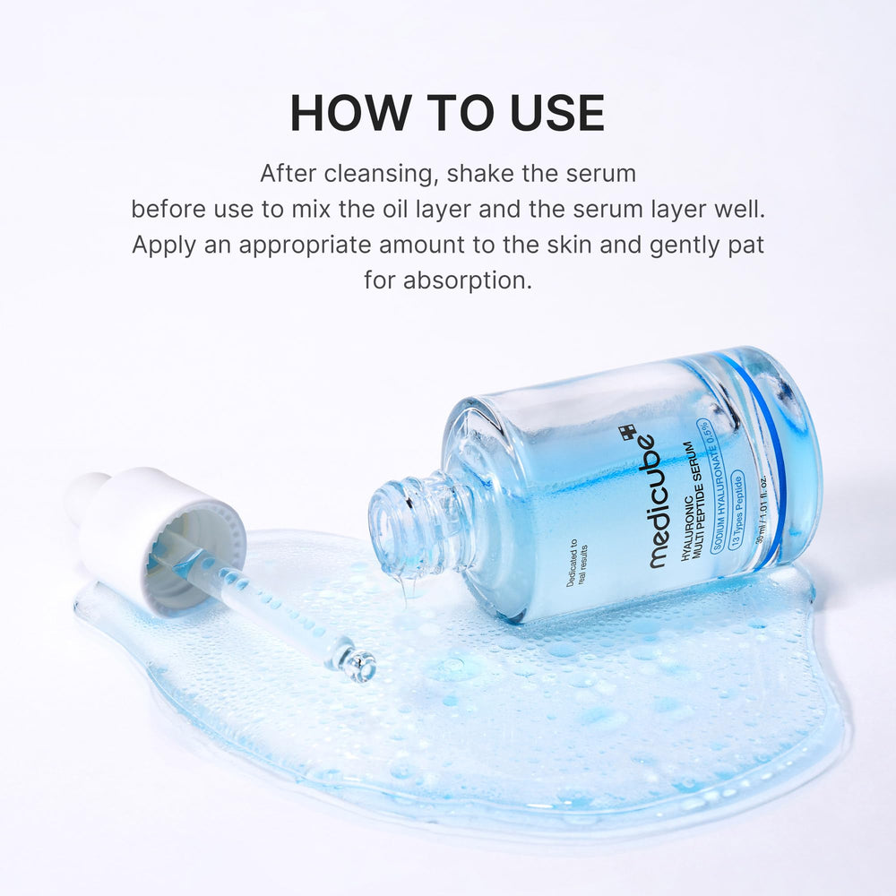 Medicube sérum envase de 30 ml para uso prolongado.