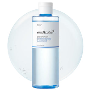 Medicube Zero Pore Toner botella azul ideal para hidratación diaria y cuidado de poros