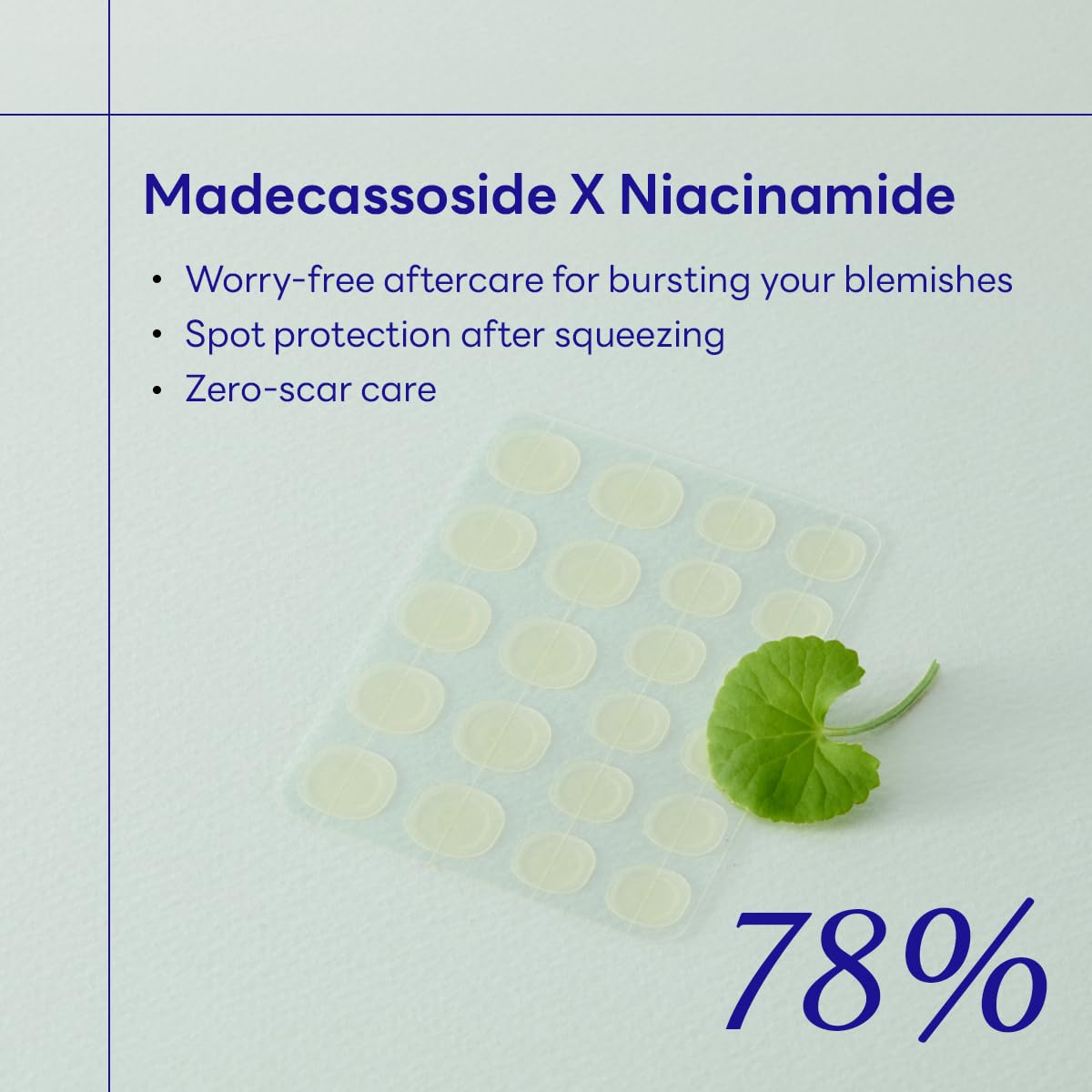 Uso diario Mediheal Derma Clear Madecassoside para zonas problemáticas.