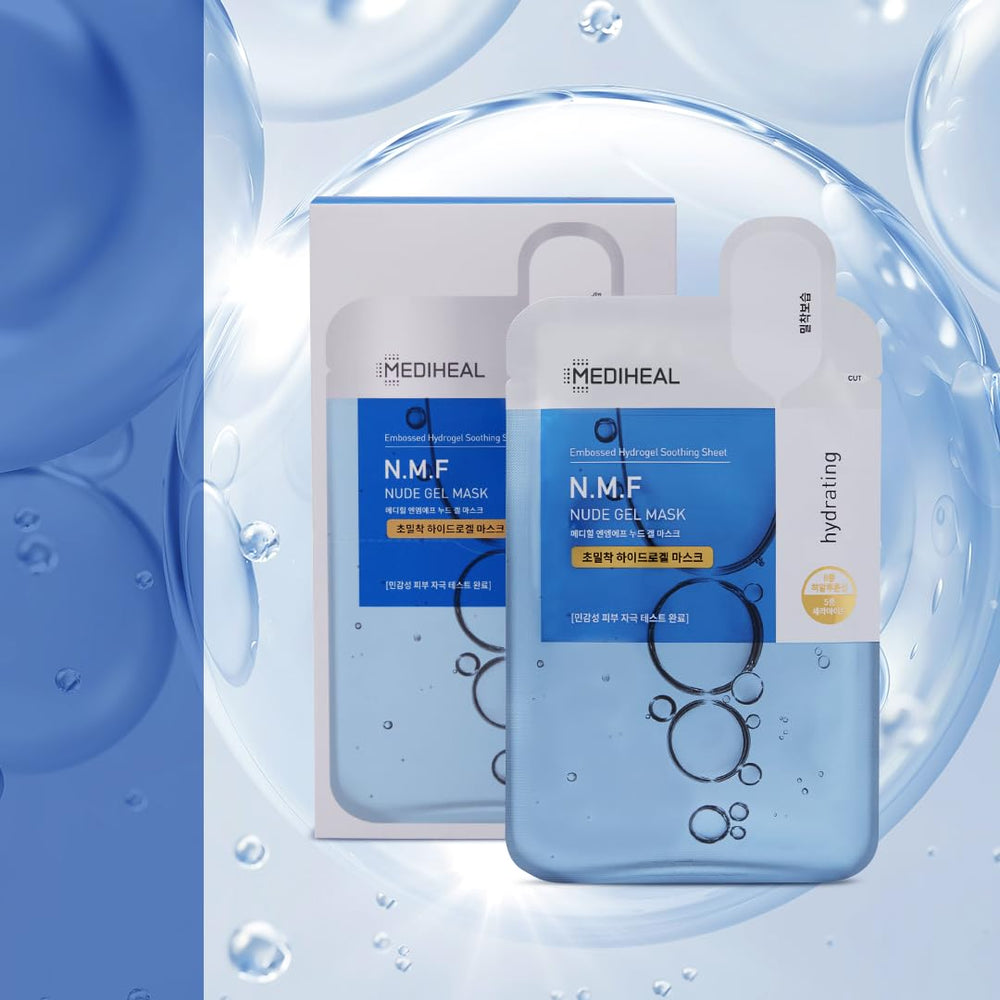 Mediheal NMF Nude Mascarilla con hialuronico: hidratación de larga duración.