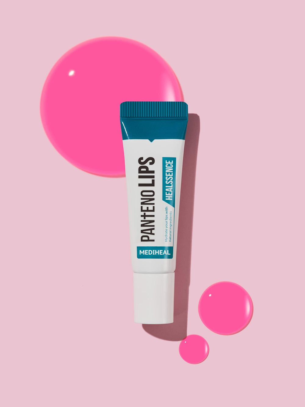 Mediheal Pantenolips Healssence textura gel con aceites nutritivos para labios suaves.