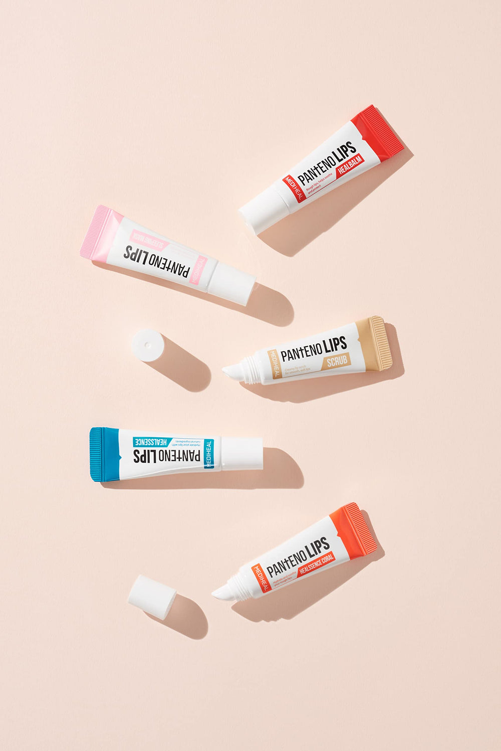 Mediheal Pantenolips Healssence tono rosado suave para un look natural.