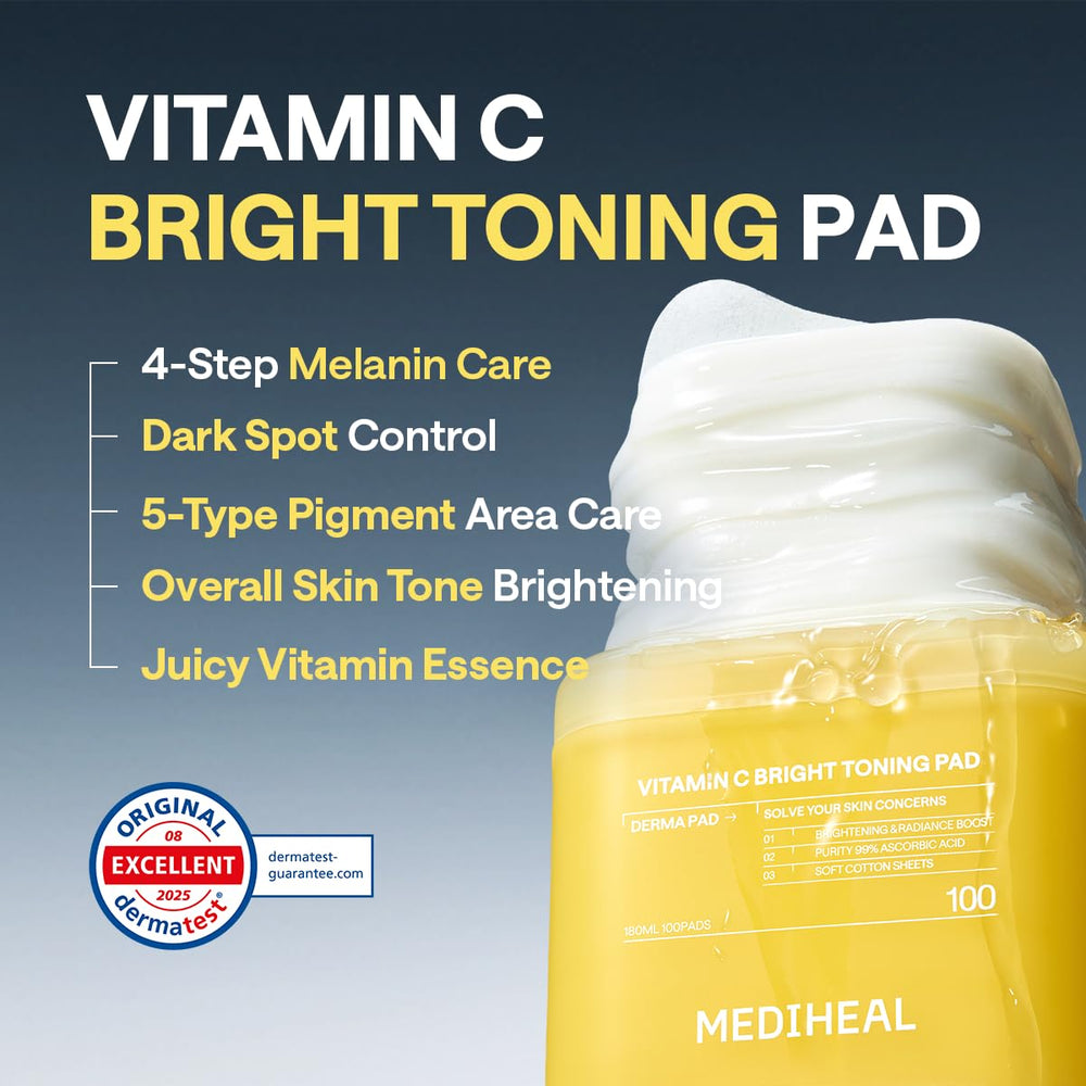 Mediheal discos tónicos Vitamina C textura vegana elástica