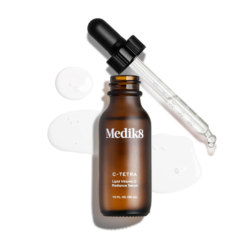 Medik8 C-Tetra, ritual diario de cuidado facial para piel más fresca y clara.