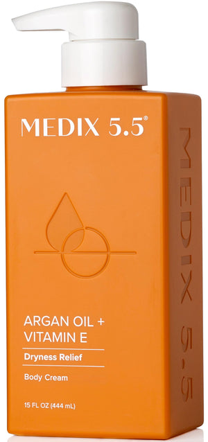 Medix 5.5 Aceite de argán en frasco para hidratación profunda de la piel.