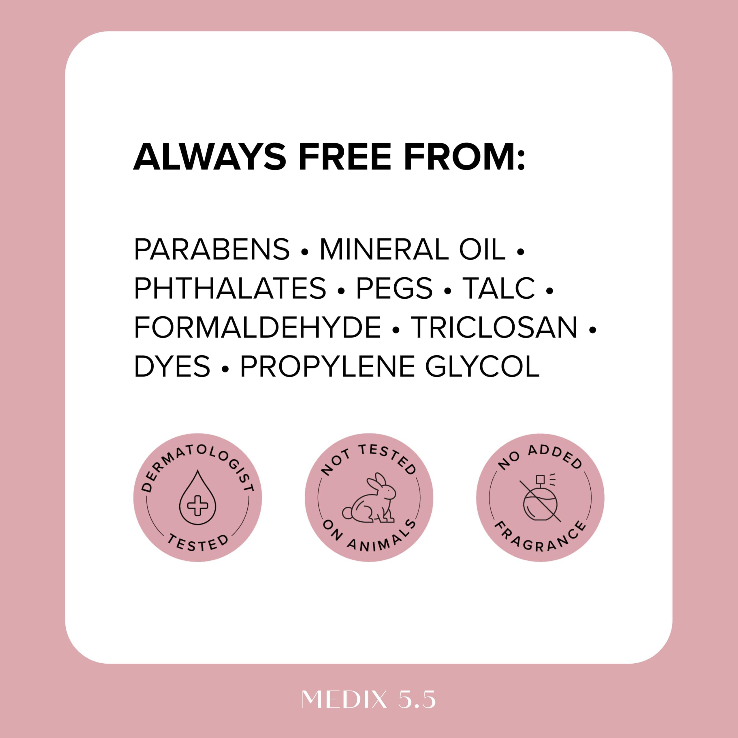 Medix 5.5, combinado con vitamina C y retinol, para mejores resultados