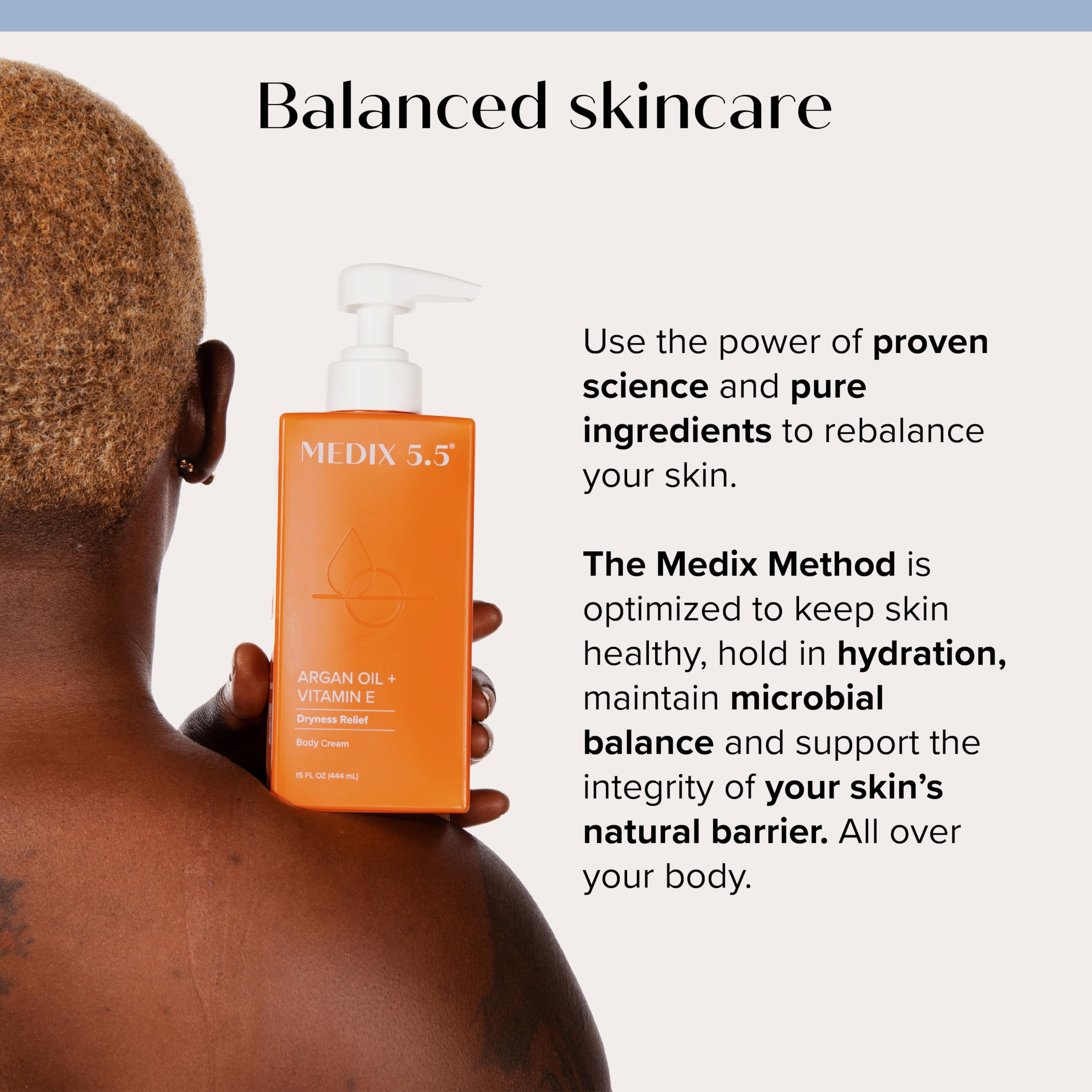 Medix 5.5 Crema Argán y Vitamina E, hidratación profunda.