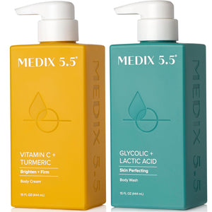 Medix 5.5 - Limpiador exfoliante AHA para cara y cuerpo, piel suave