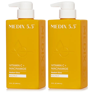 Botella Medix 5.5 Brillo Radiante con Vitamina C para piel luminosa.
