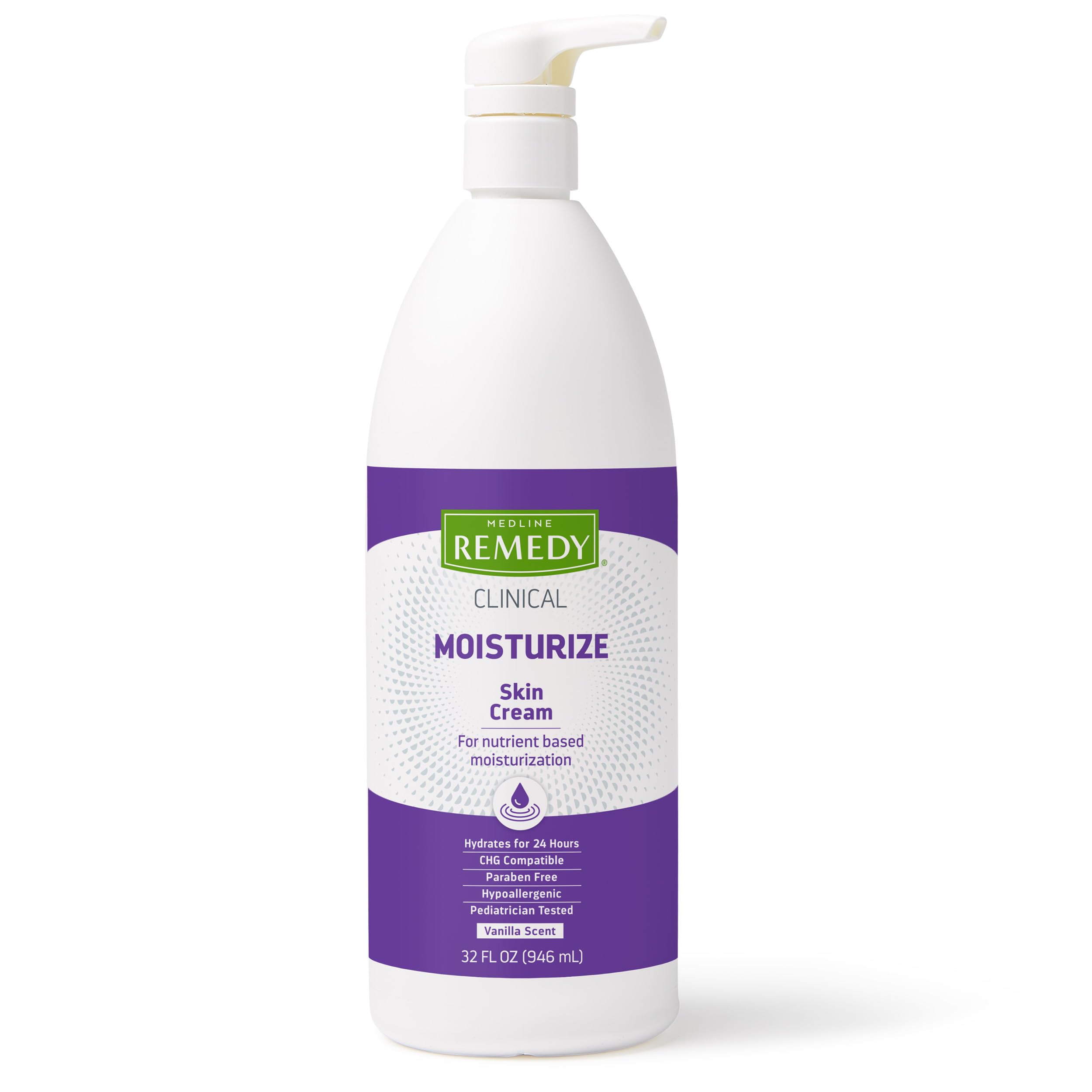 Medline Remedy crema-cutis-clinica-bote-32oz hidratación profunda sin grasa.