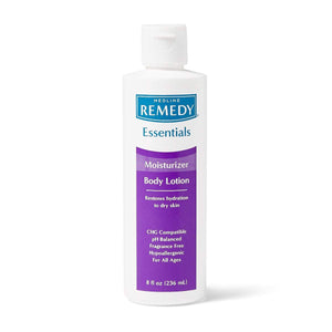 Medline Remedy Essentials: crema corporal hidratante sin fragancia para piel sensible y seca.