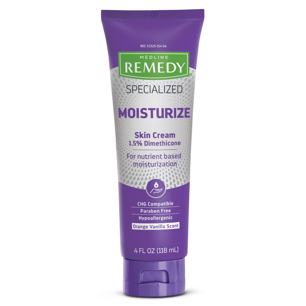 Medline Remedy Olivamine Nutrashield crema hidratante para piel seca y sensible.