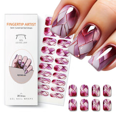 Meemooron tiras gel uñas florales, arte elegante para cualquier ocasión.