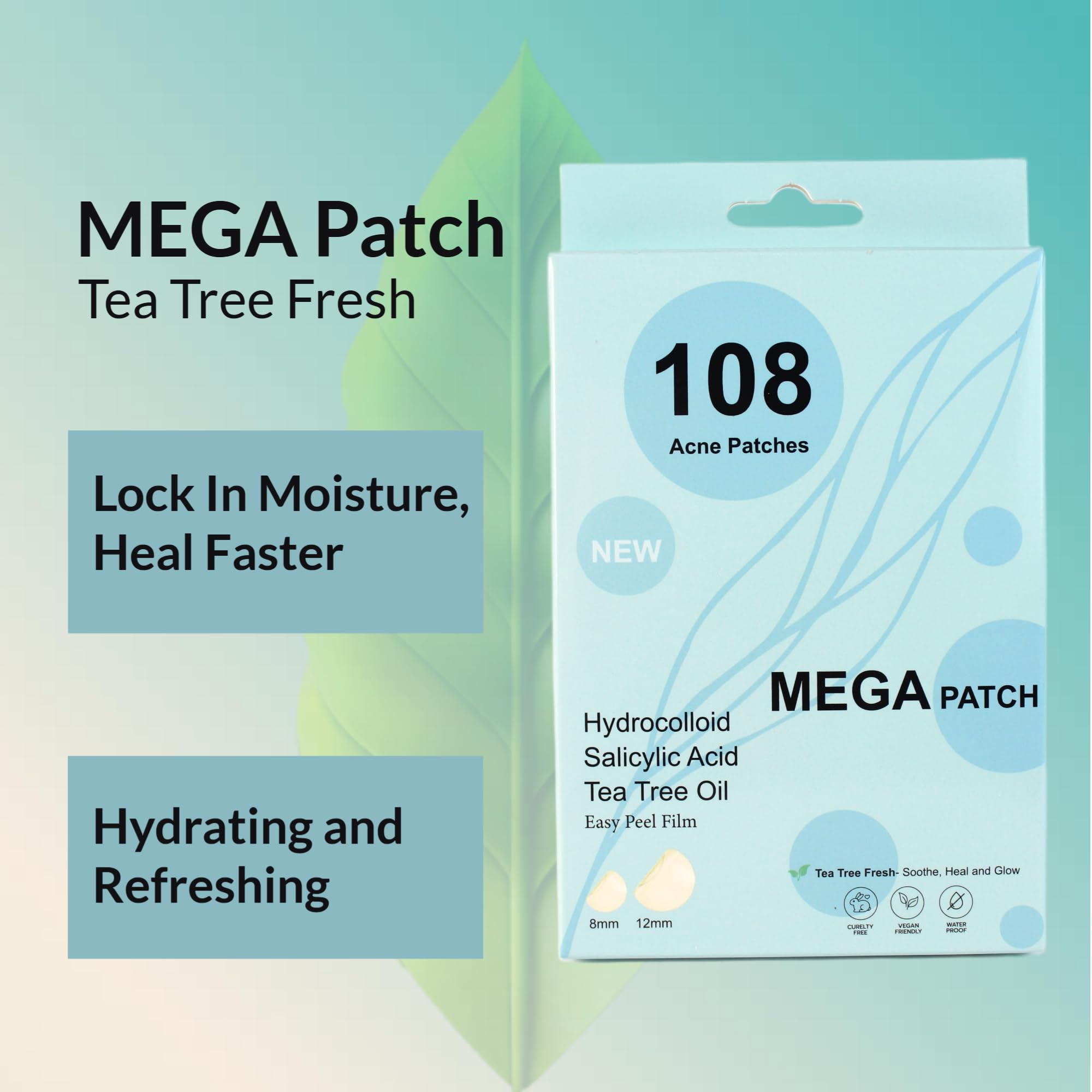 MEGA PATCH caja frontal, diseño compacto para viaje.