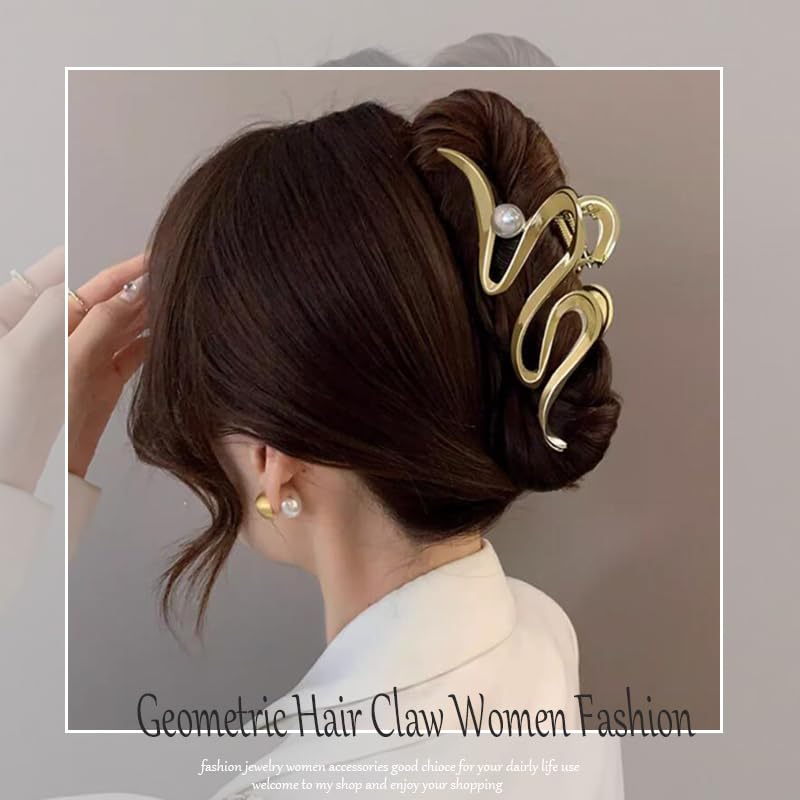 Pinza Mehayi para cabello grande, ideal para peinados de fiesta u oficina