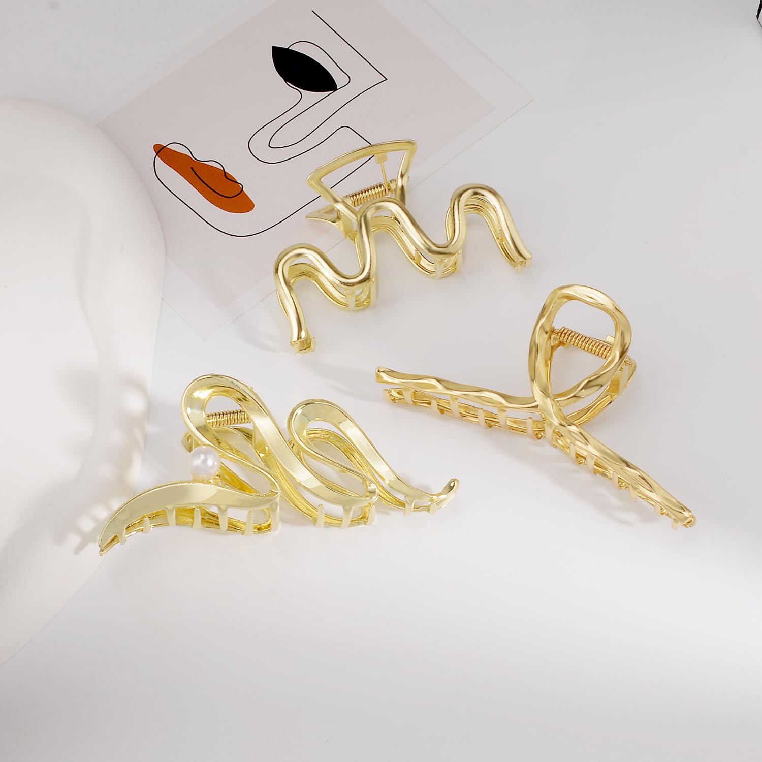Pinza Mehayi pelo metal grande para estilo rápido y cómodo