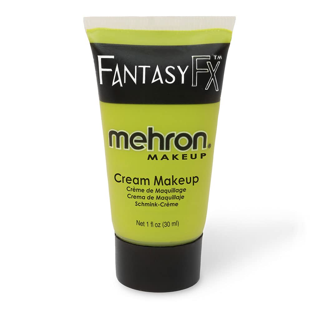 Mehron Ogre Verde: pintura facial en tubo de 1 oz para aplicación precisa.
