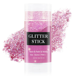 MEICOLY barra brillo rosa rostro para un acabado luminoso y duradero.