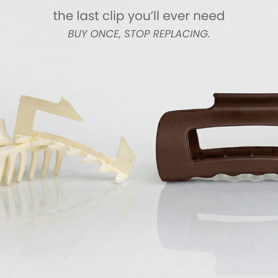 MELLO Clip cabello resorte inoxidable, resistente al sudor y al agua.