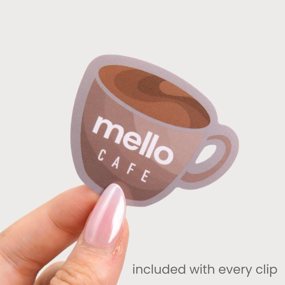 MELLO Clip cabello uso reposacabezas, ideal para viajes.
