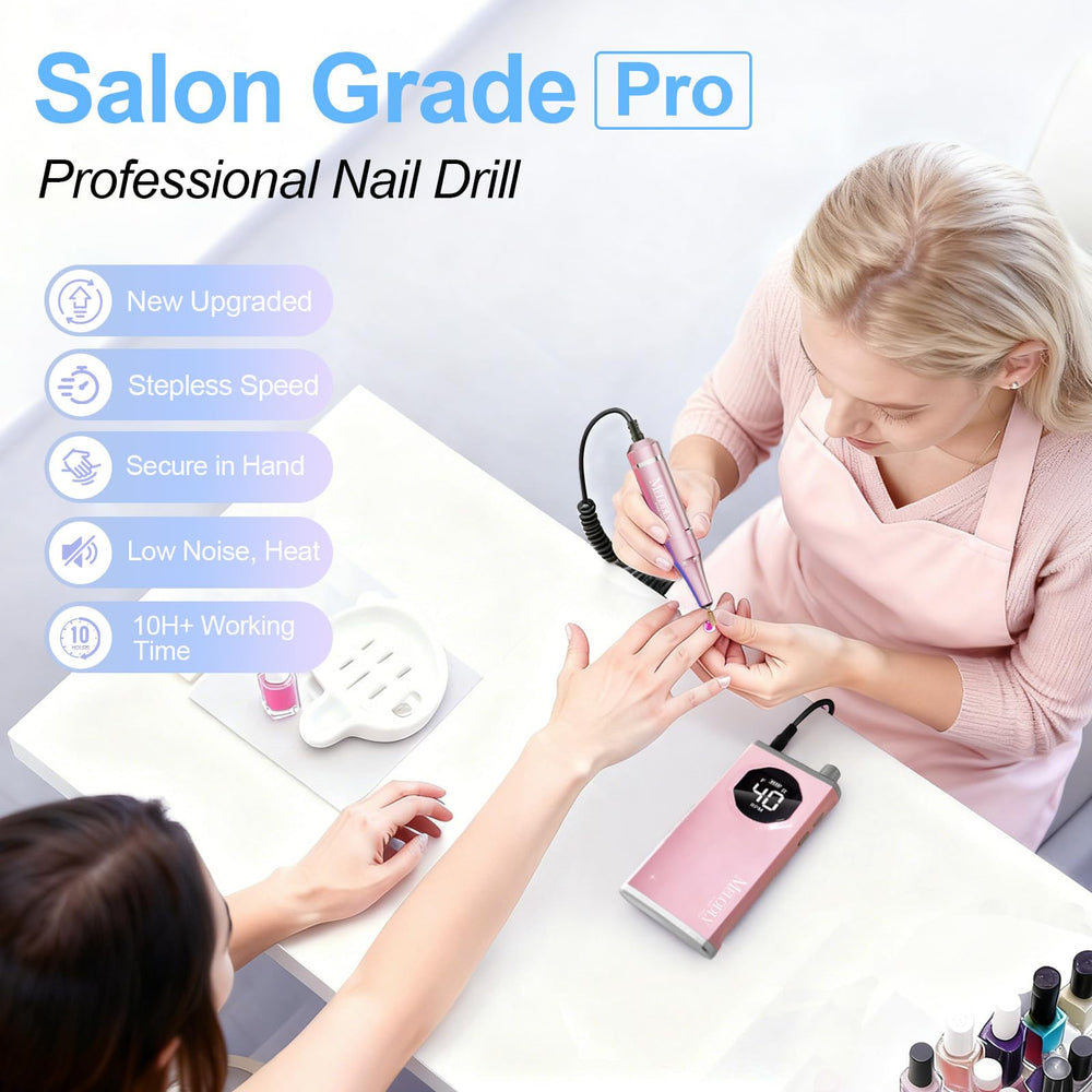 Conjunto profesional Melodly con puntas doradas para limar y pulir