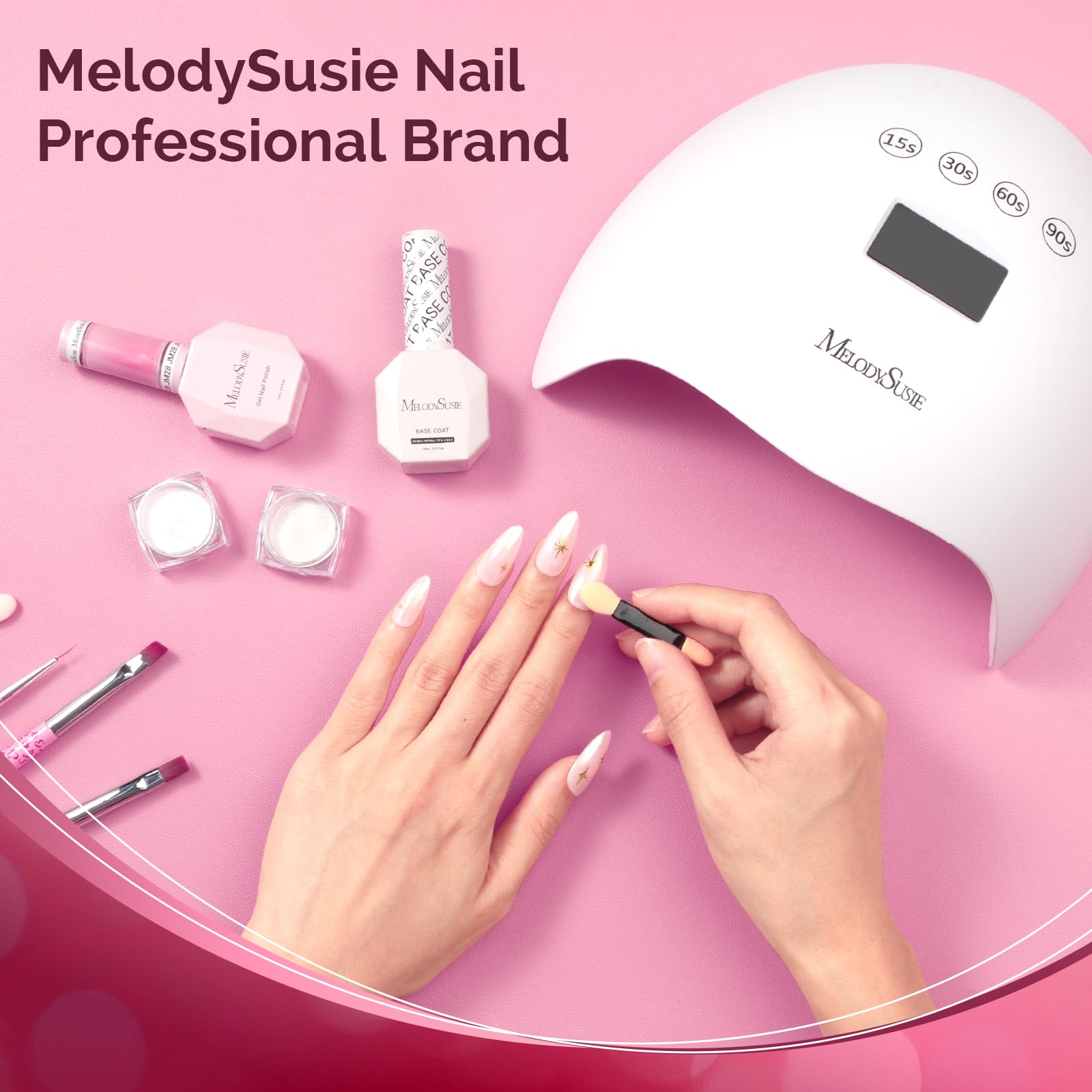 MelodySusie bolso portátil para manicuras, ideal para viajar.