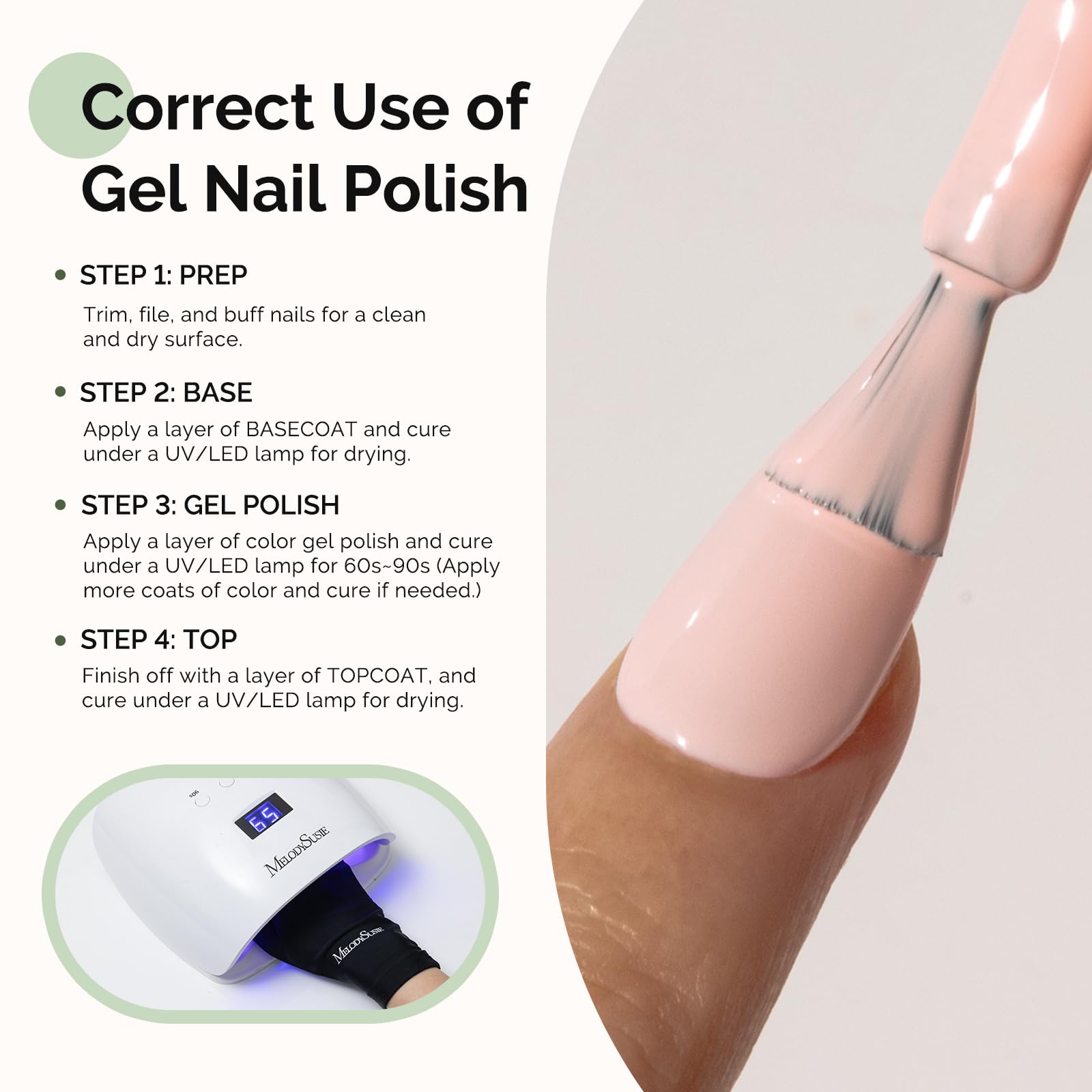 Base coat MelodySusie para una manicura duradera