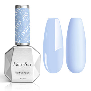 Melodysusie esmalte gel espeso en botella con cobertura uniforme.