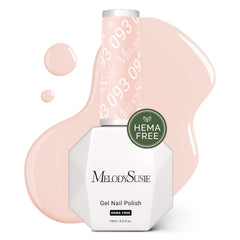 MelodySusie esmalte gel nude rosado en botella, color elegante para uñas