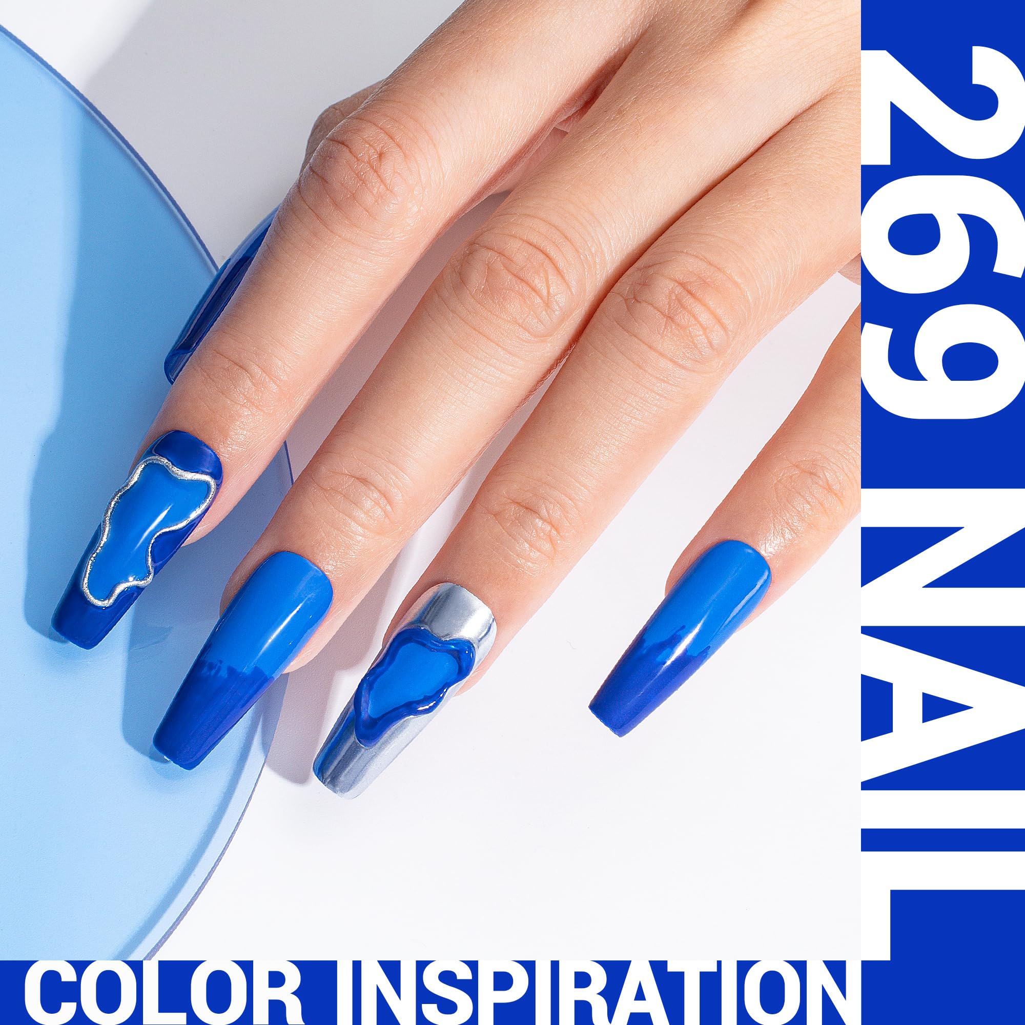 MelodySusie gel azul marino, aplicación suave para uñas lisas