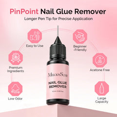 MelodySusie remoción rápida, 1 minuto para quitar pegamento de uñas sin daño.