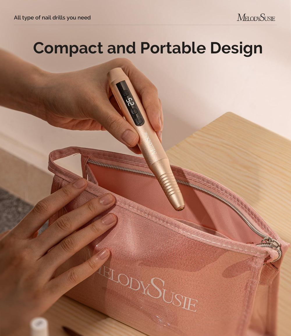 MelodySusie taladro uñas silencioso y con calor bajo para sesiones cómodas