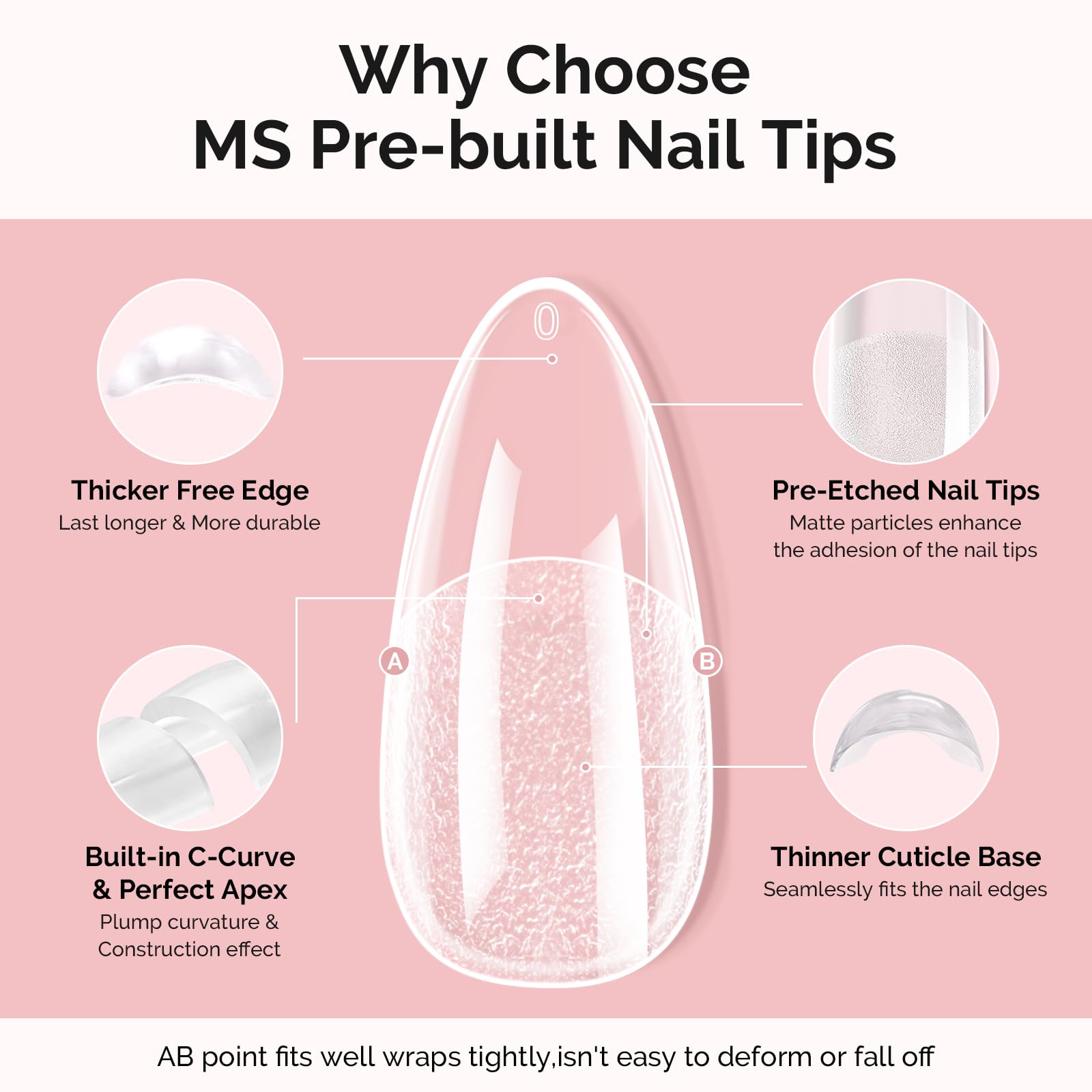 MelodySusie Tips Uñas Cobertura Total: protección y acabado uniforme para uñas cortas o deformes