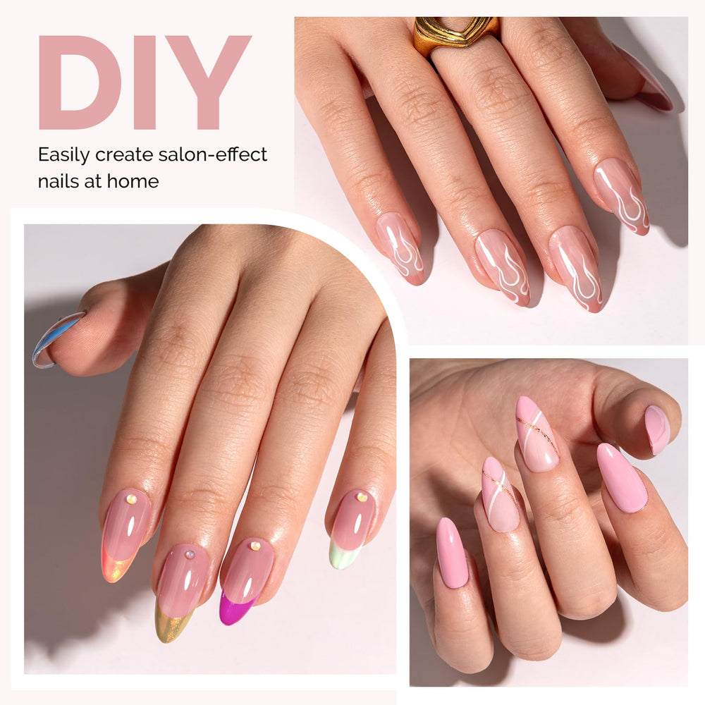 MelodySusie Tips Uñas Espesor Gradiente: borde delantero más grueso para resistencia y longevidad