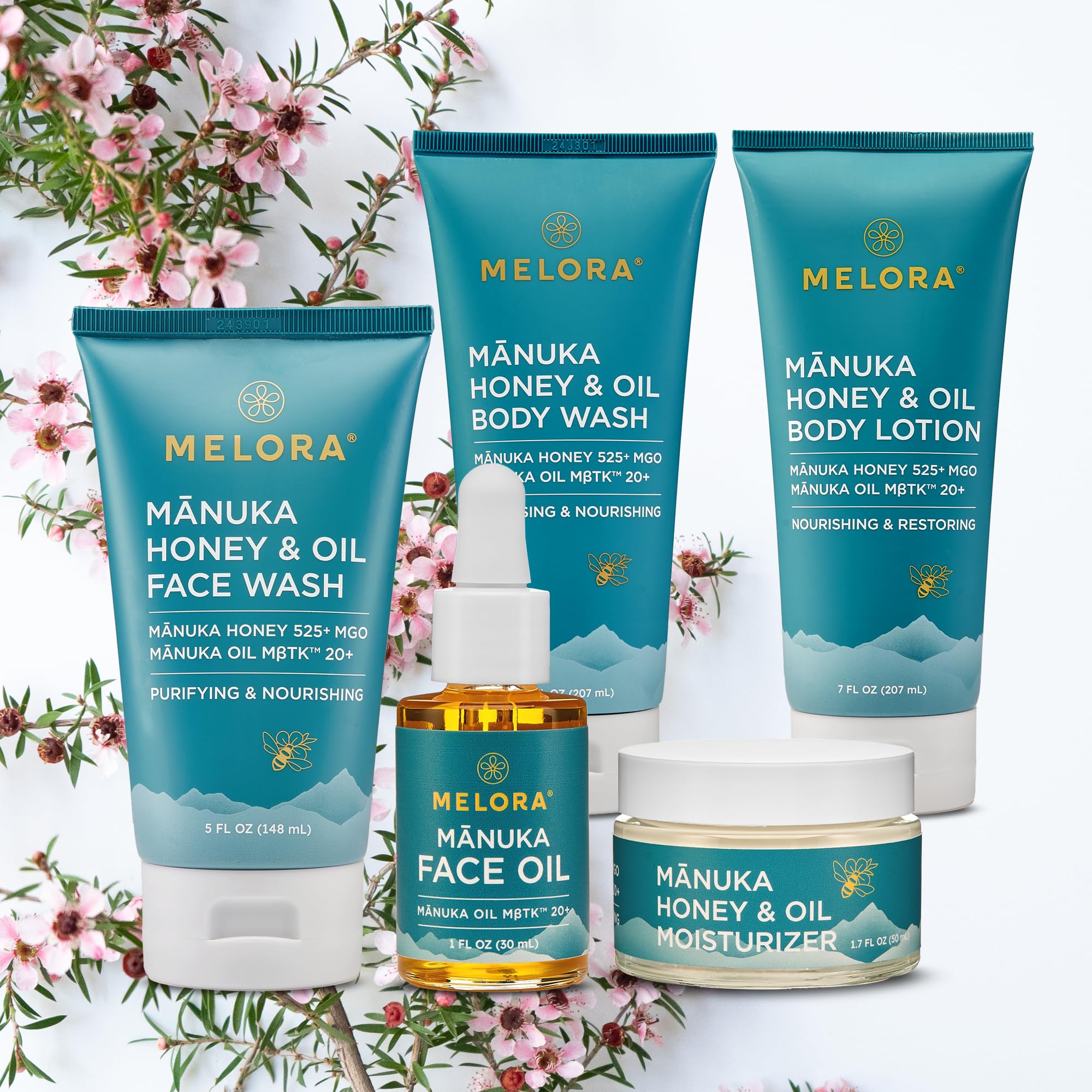 Aroma suave de Manuka en crema MELORA para experiencia calmante.