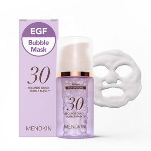 MENOKIN Mascarilla de burbujas: aplicación en 30 segundos para limpieza rápida.