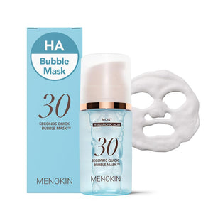 MENOKIN Mascara burbujeante 30 segundos para hidratación rápida y suave.