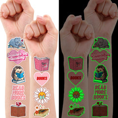MeoIsDaBest tatuajes pre-cortados para 96 piezas en hojas temáticas.