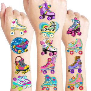 MeoIsDaBest tatuajes temporales de patinaje retro para fiestas.