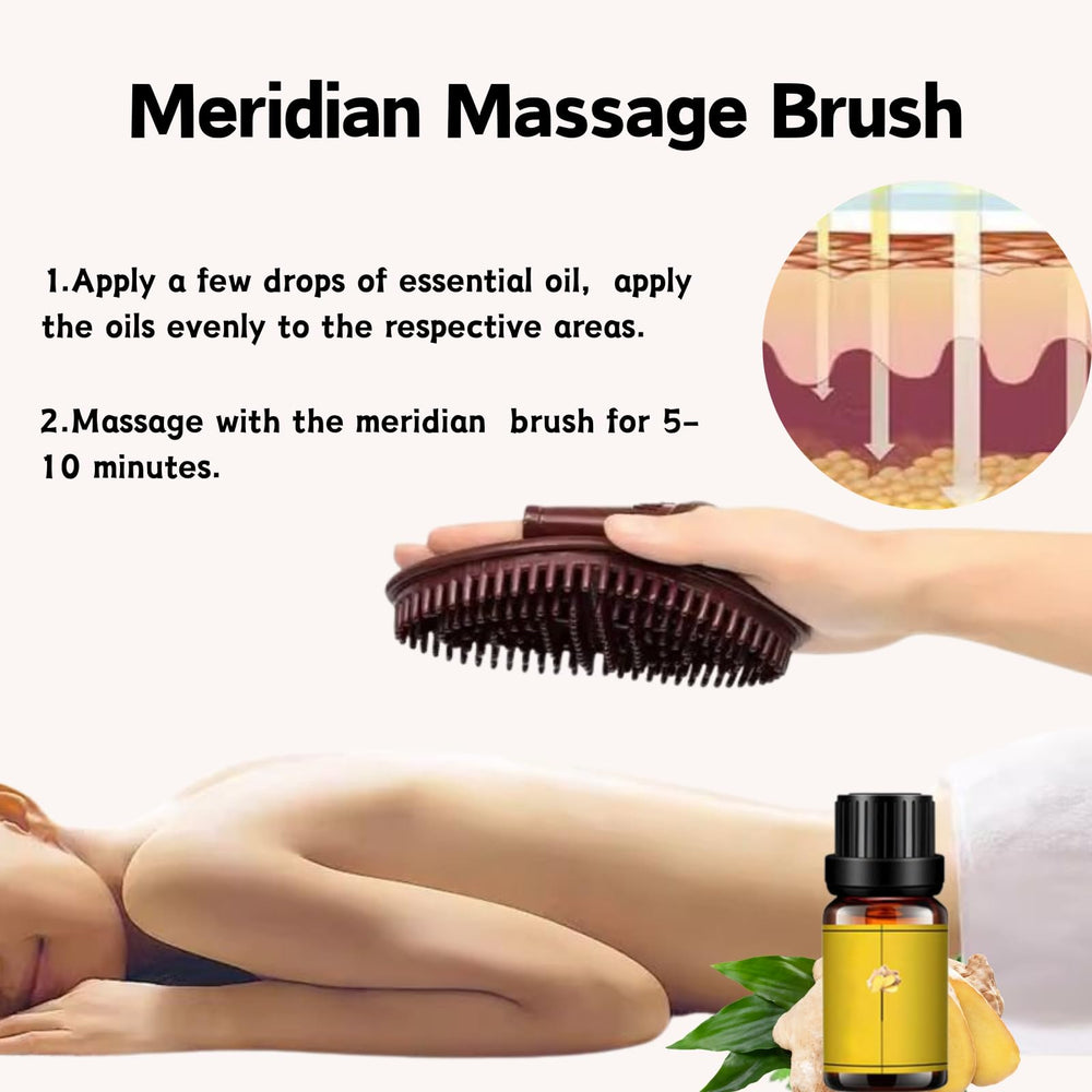 Meridian Brush Massage: agarre antideslizante para control cómodo.