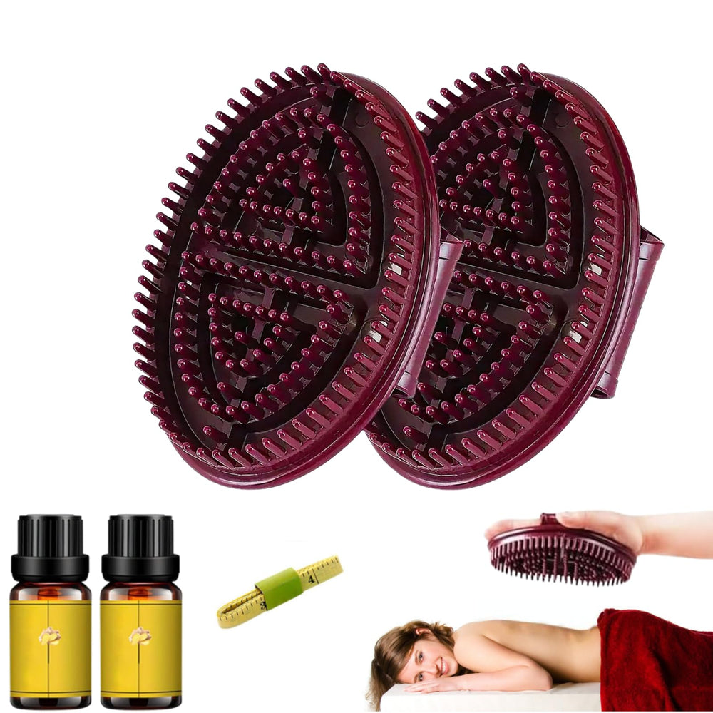 Meridian Brush Massage: cabezal dentado para masaje suave y eficaz.
