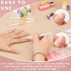 Meschett Cuticle Oil Pen aroma cereza lavanda para relajación.