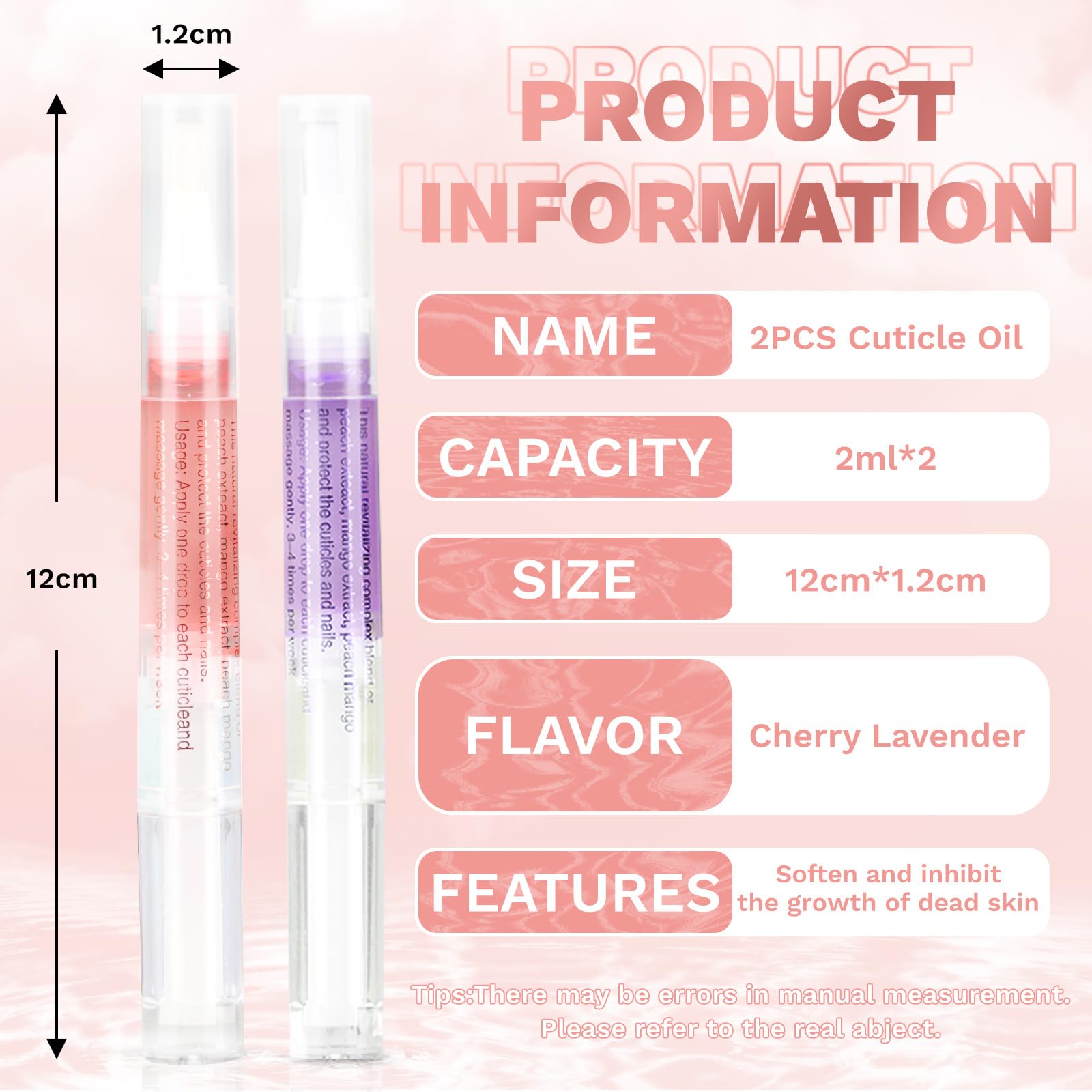 Meschett Cuticle Oil Pen con brocha suave para uñas y piel.