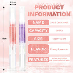 Meschett Cuticle Oil Pen con brocha suave para uñas y piel.