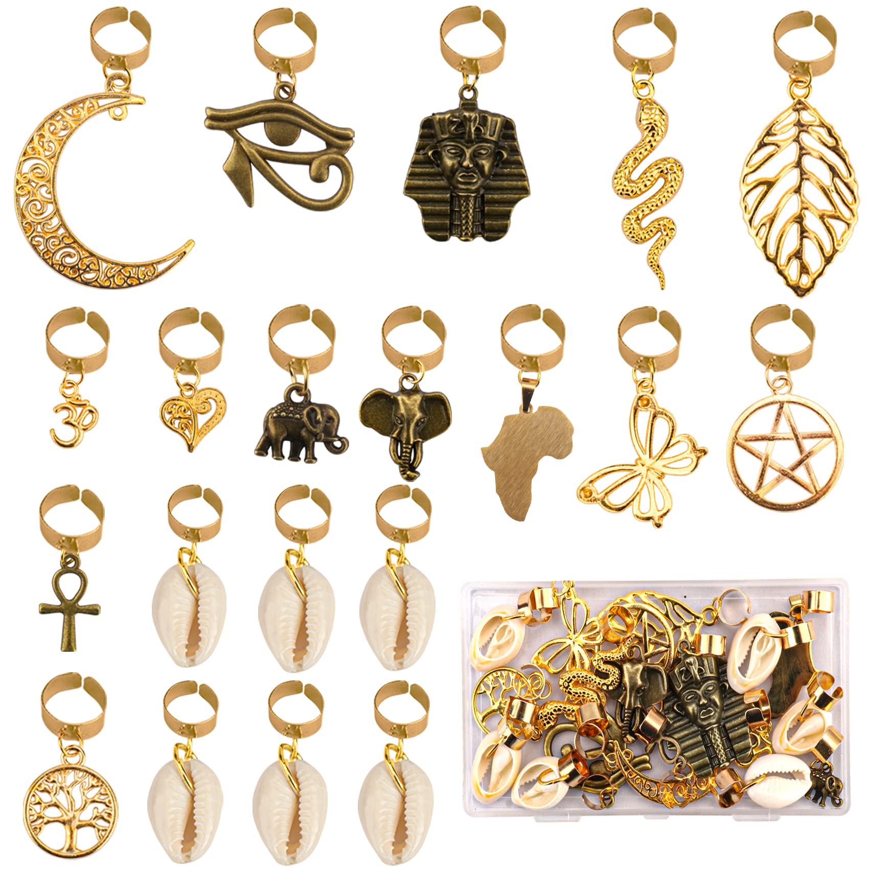 Messen Locs accesorio serpiente para trenzas, decorativo y reutilizable.